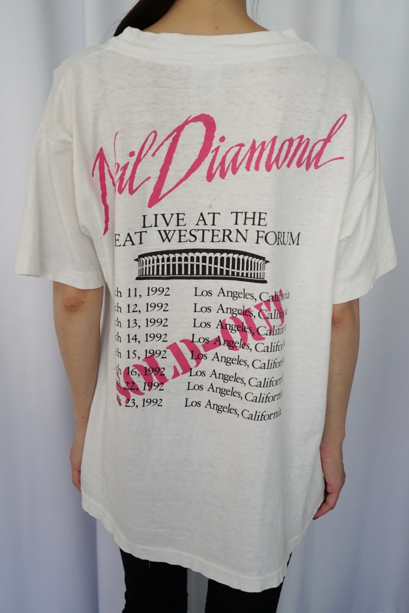92s Neil Diamond "in the round'92" Band T-Shirt