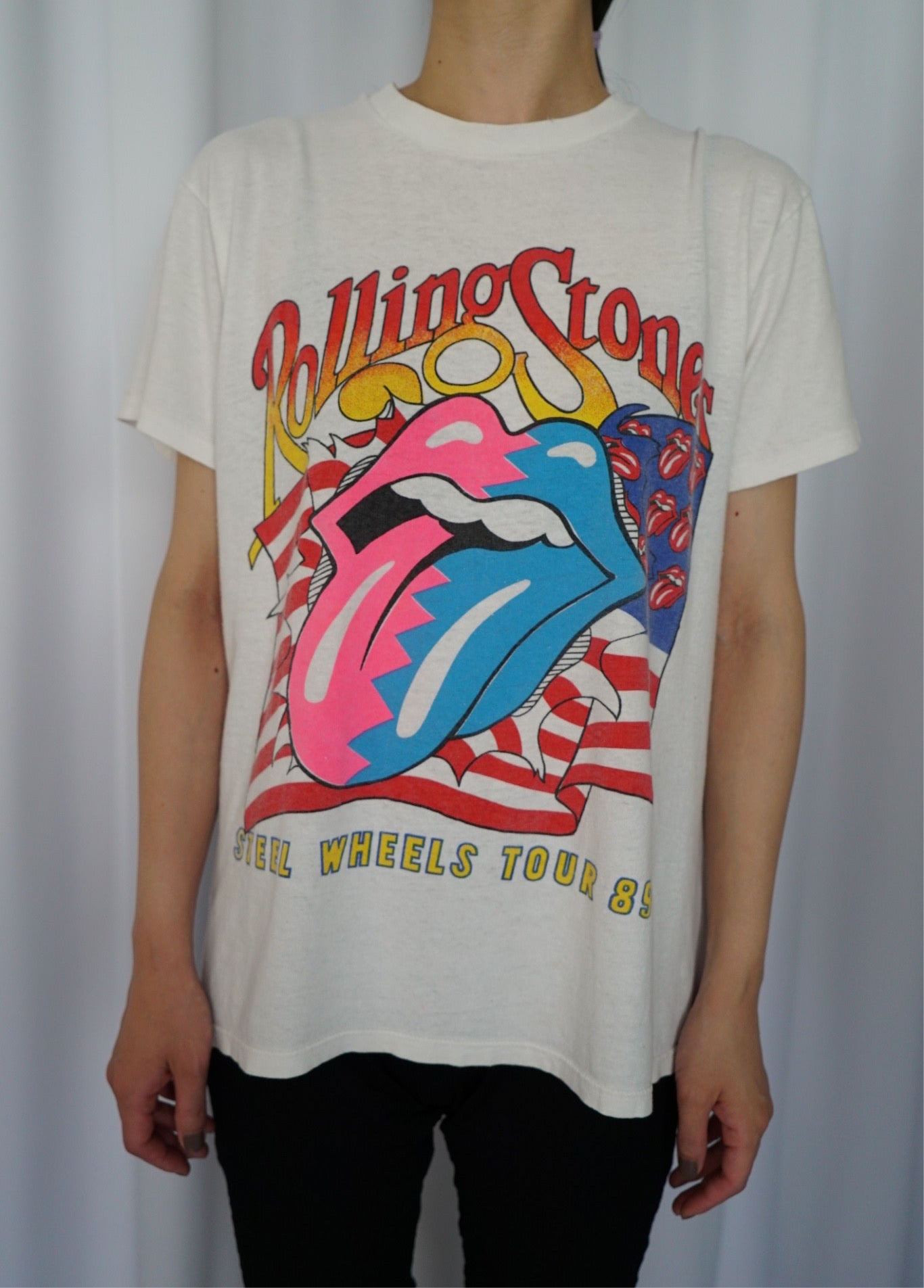 89s Rolling Stones "Steel Wheels Tour" Band T-Shirt