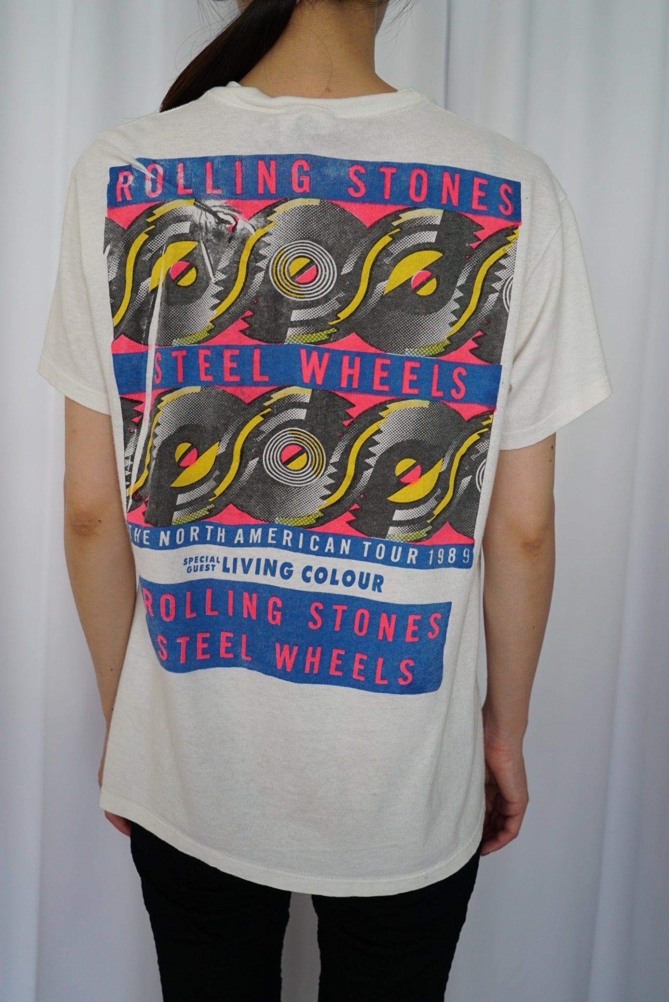 89s Rolling Stones "Steel Wheels Tour" Band T-Shirt