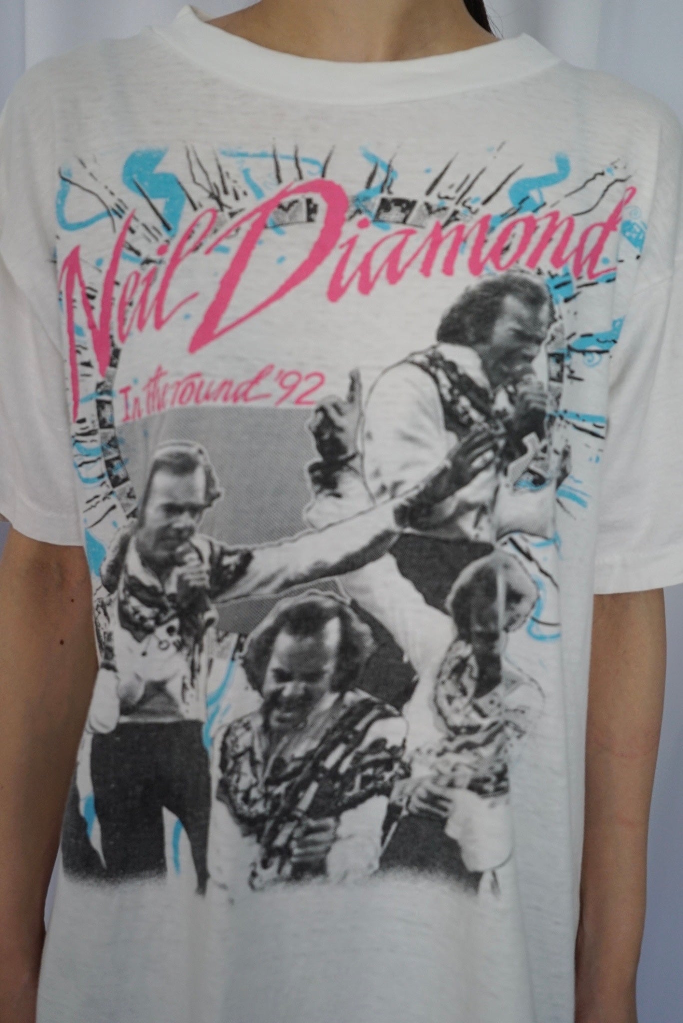 92s Neil Diamond "in the round'92" Band T-Shirt