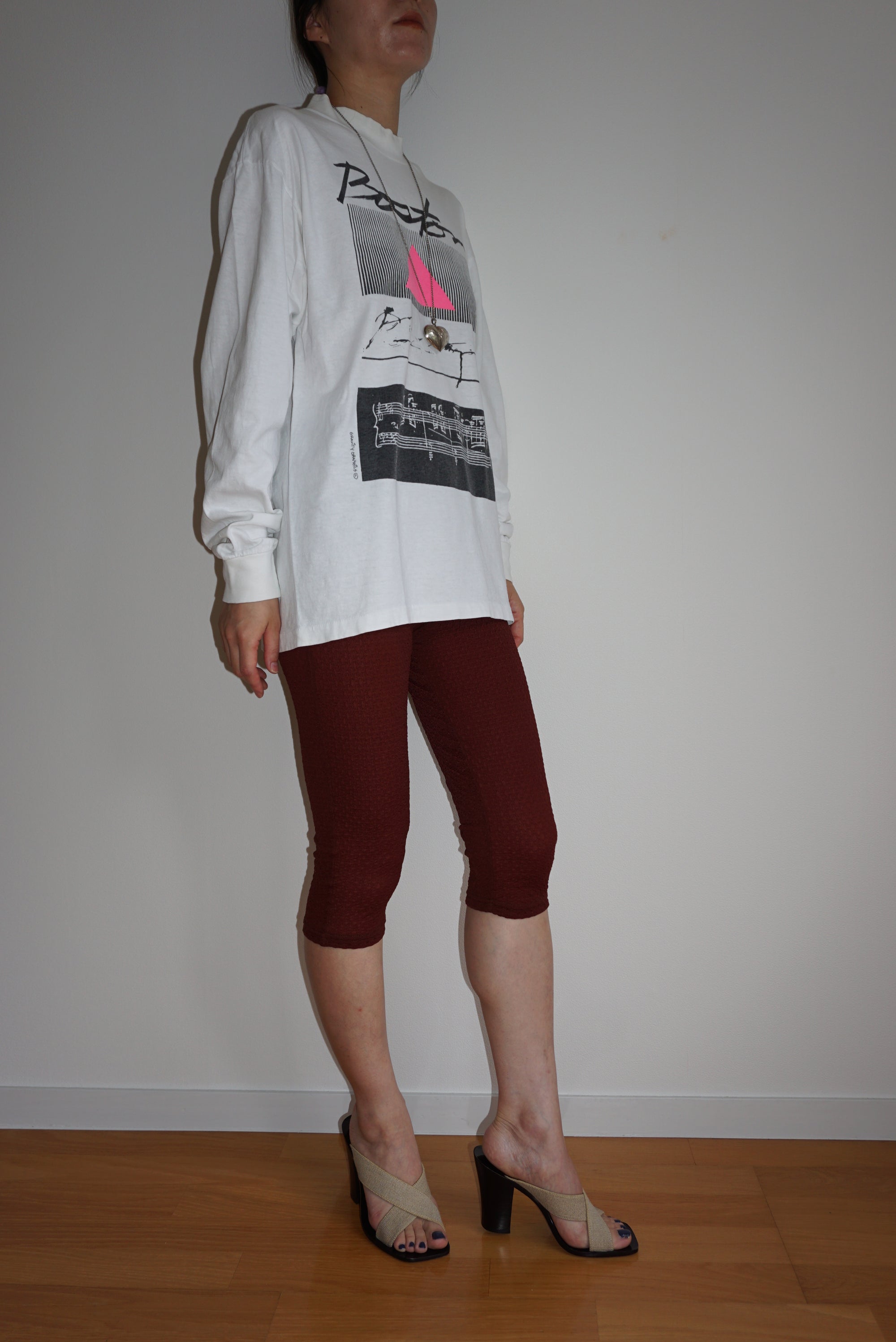 Check Pattern Sheer Leggings Long