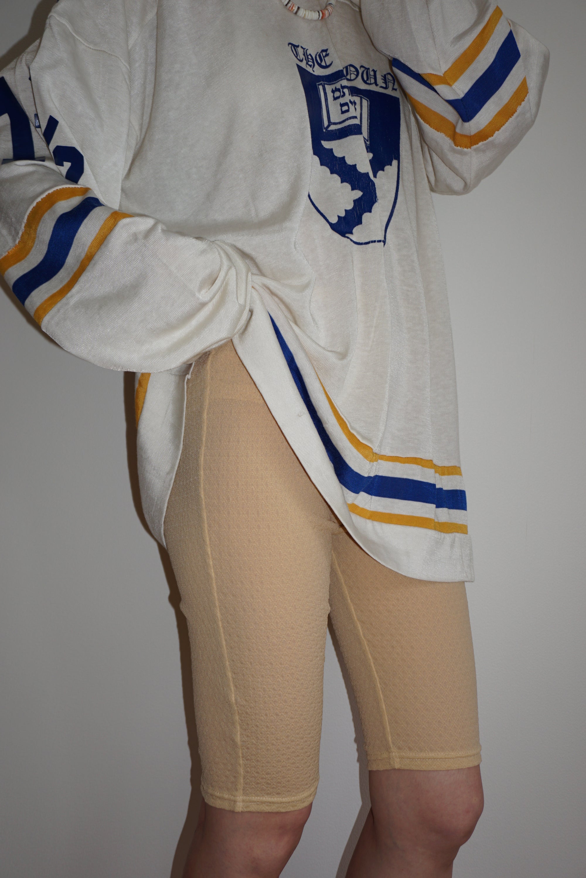 Check Pattern Sheer Leggings Short