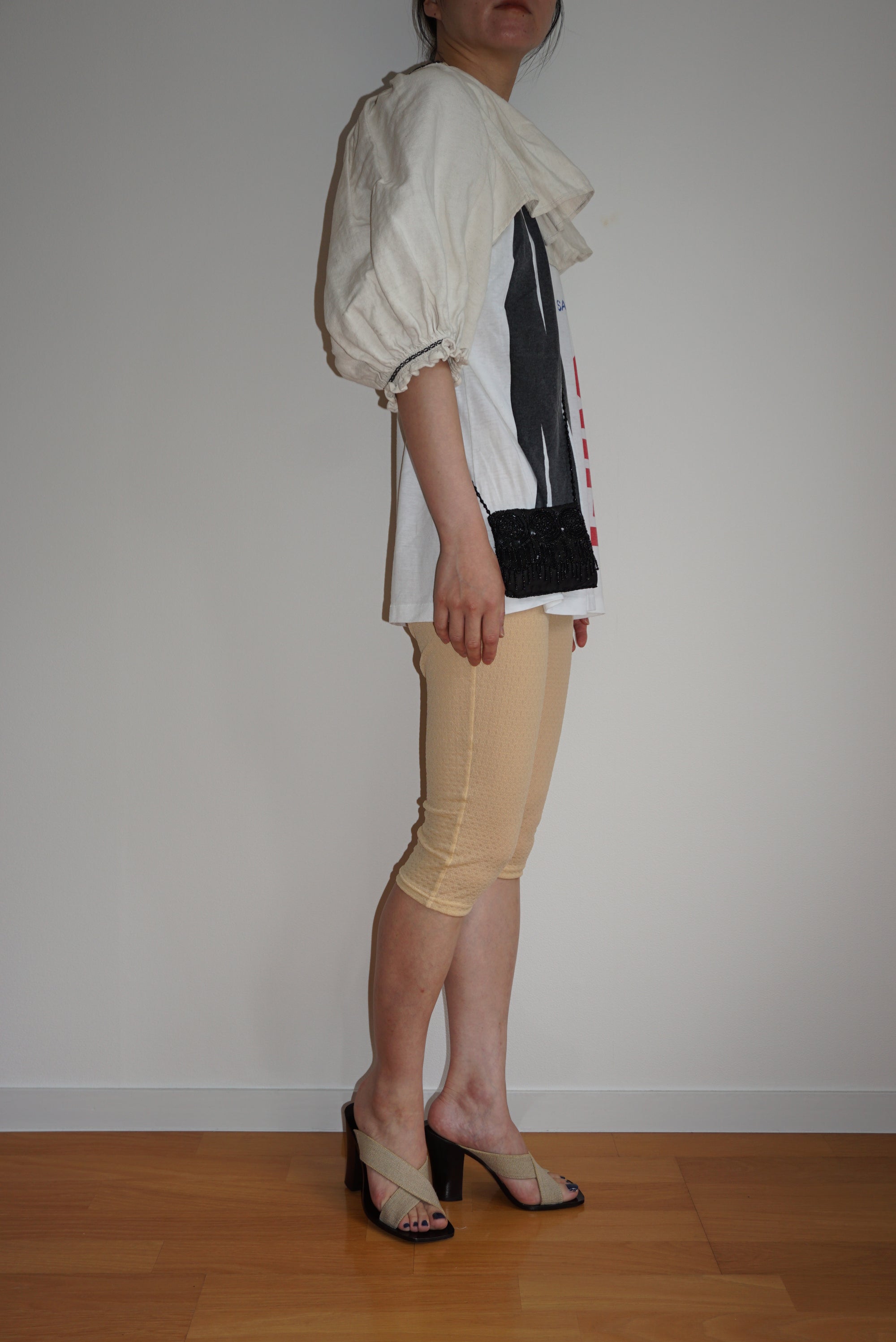 Check Pattern Sheer Leggings Long