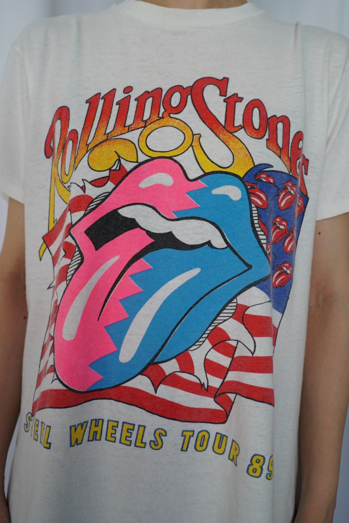 89s Rolling Stones "Steel Wheels Tour" Band T-Shirt