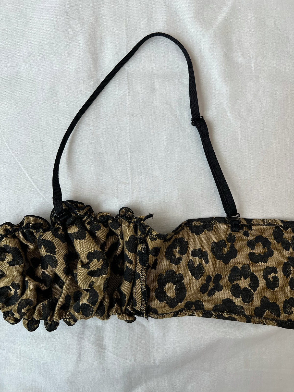 Vintage Fabric Frill Bustier #L
