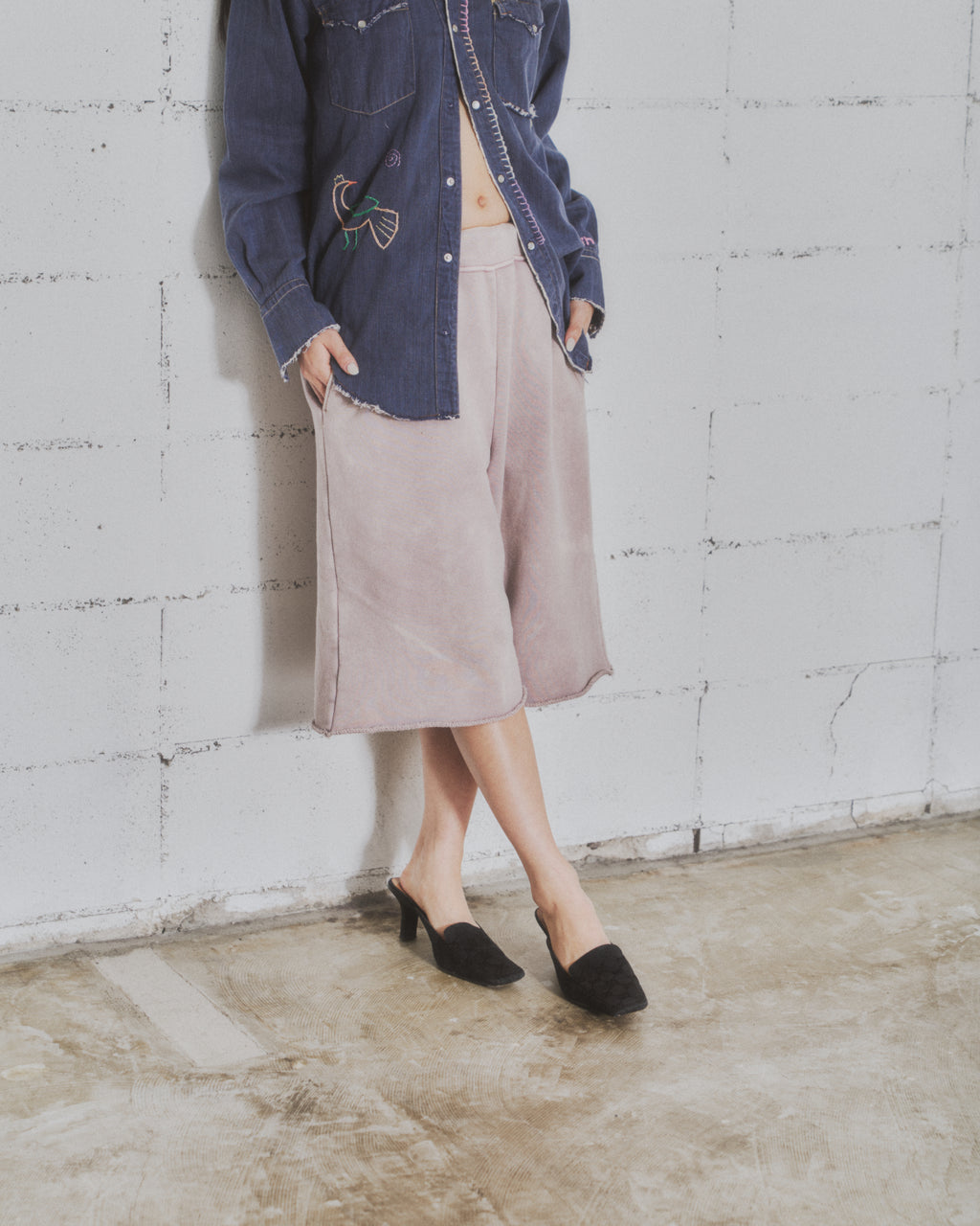 Dyed Sweat Short Pants