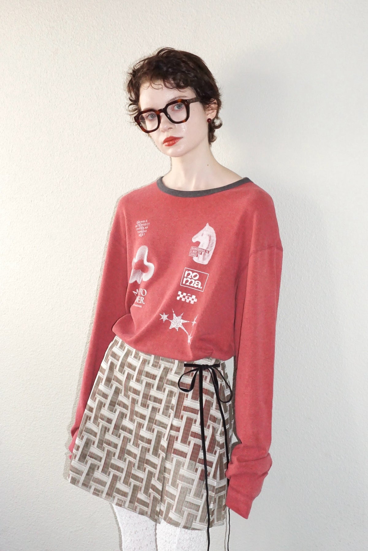 Vintage Fabric Mini Skirt #W