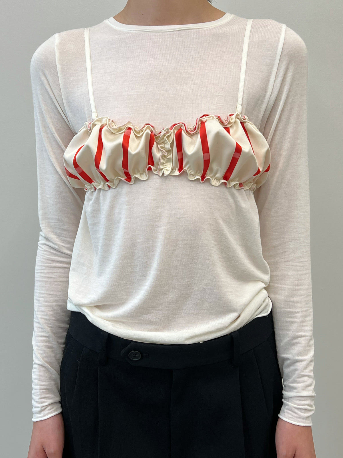 Vintage Fabric Frill Bustier #N