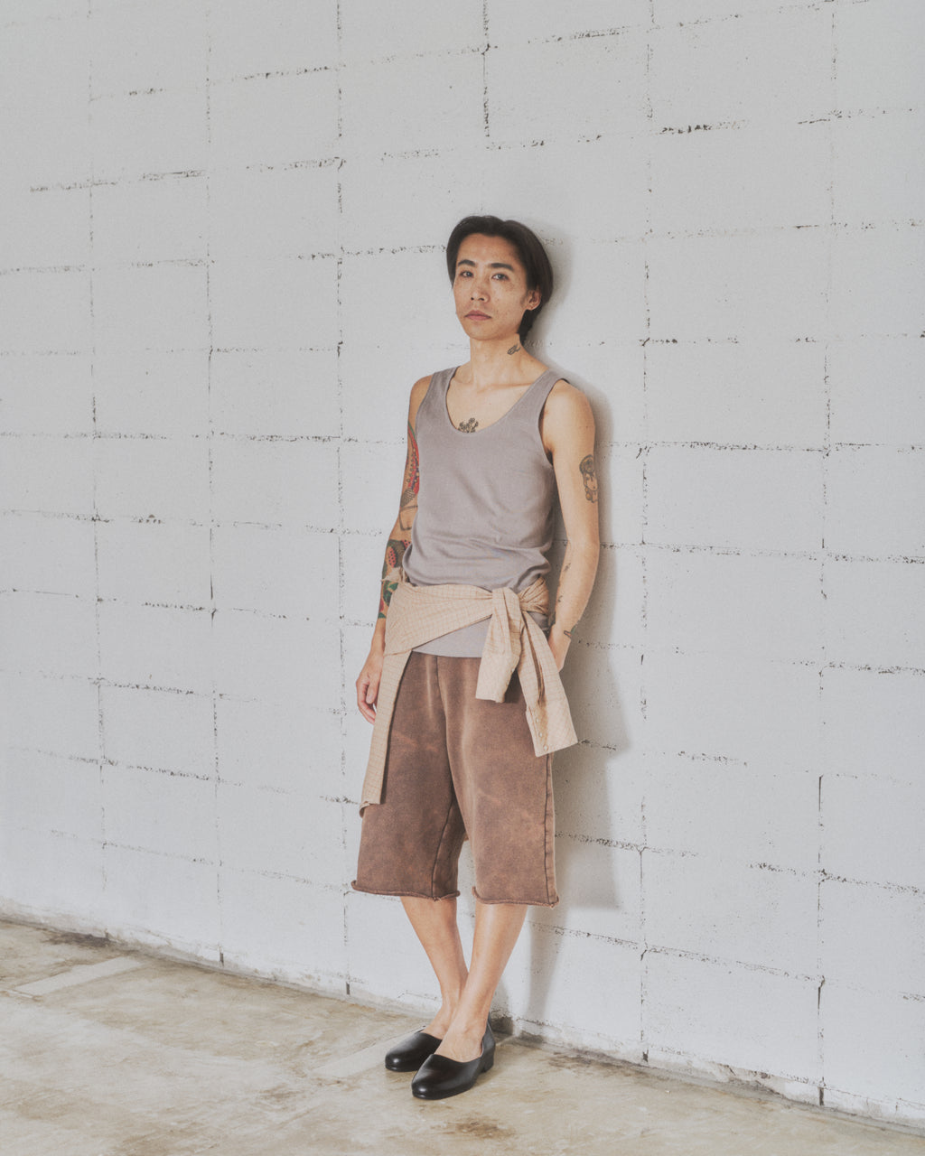 Dyed Sweat Short Pants