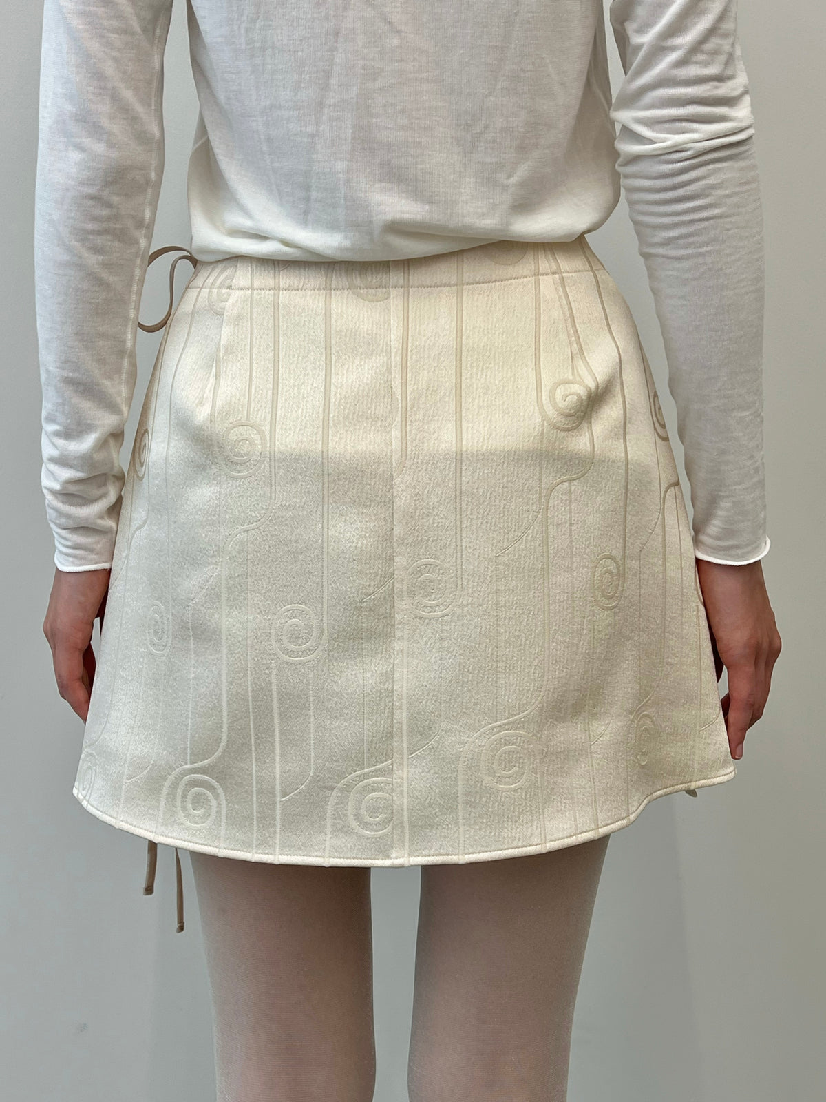 Vintage Fabric Mini Skirt #M