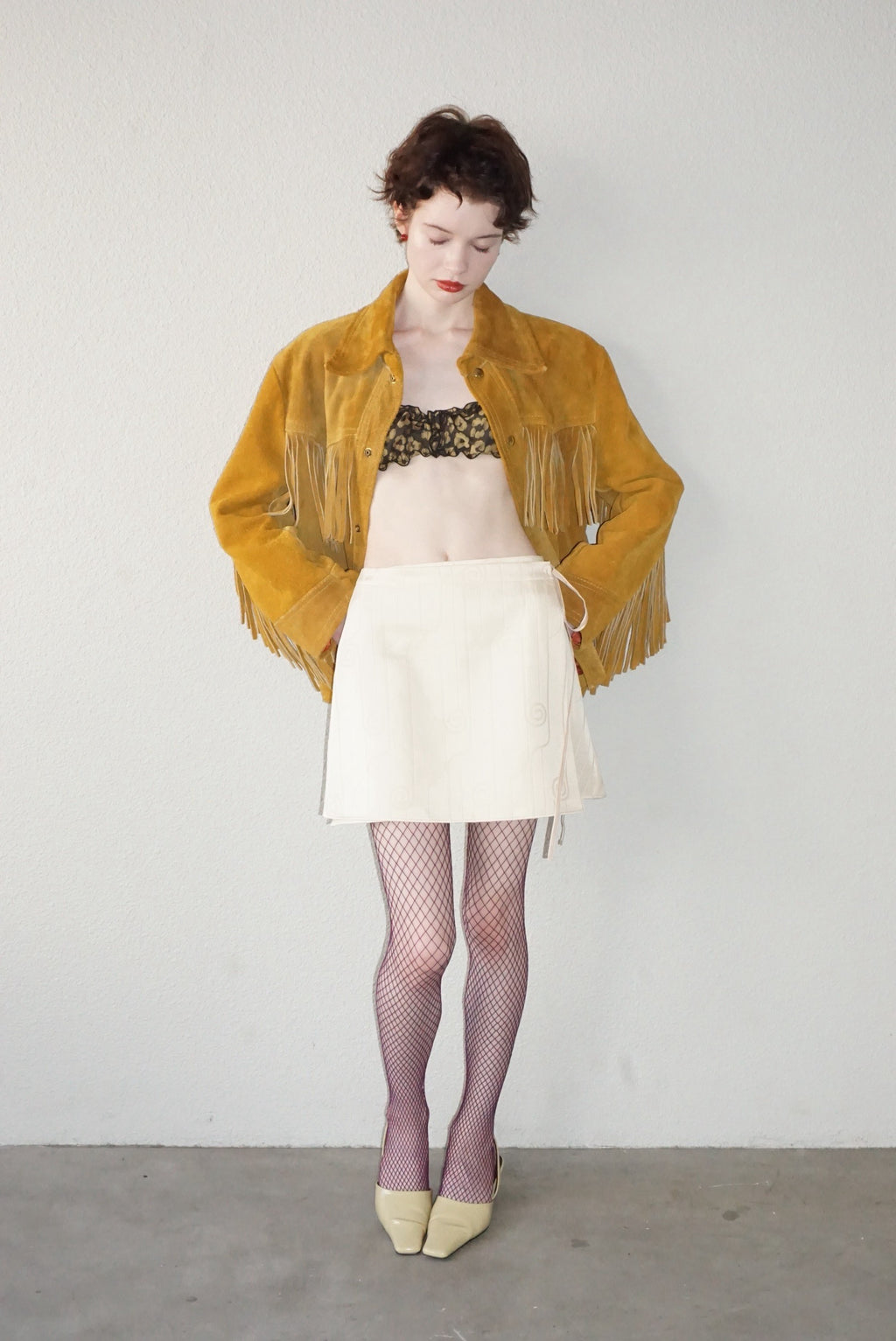 Vintage Fabric Mini Skirt #M