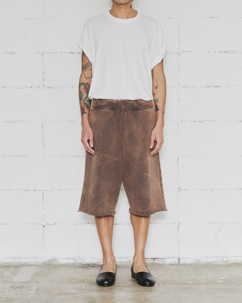 Dyed Sweat Short Pants