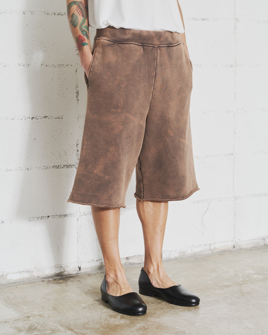 Dyed Sweat Short Pants