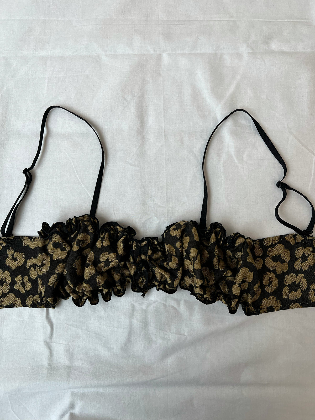 Vintage Fabric Frill Bustier #L
