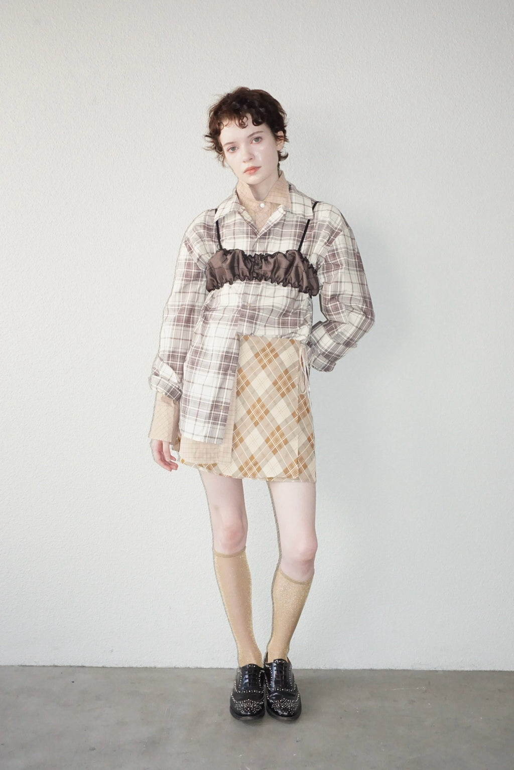 Vintage Fabric Mini Skirt #S