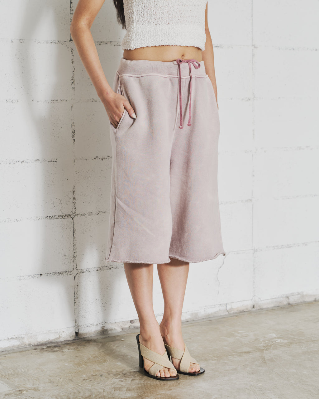 Dyed Sweat Short Pants