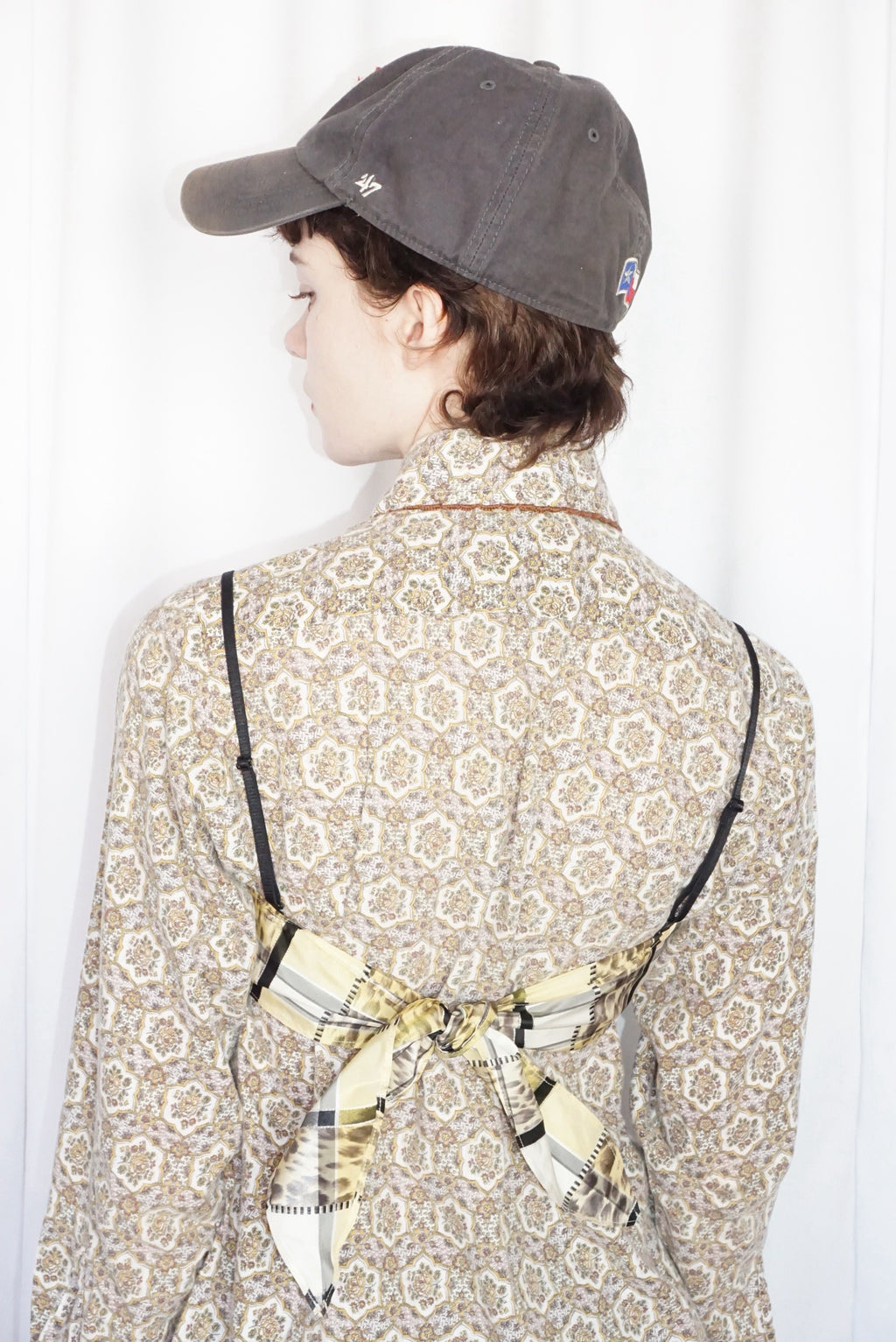 Vintage Fabric Frill Bustier #H