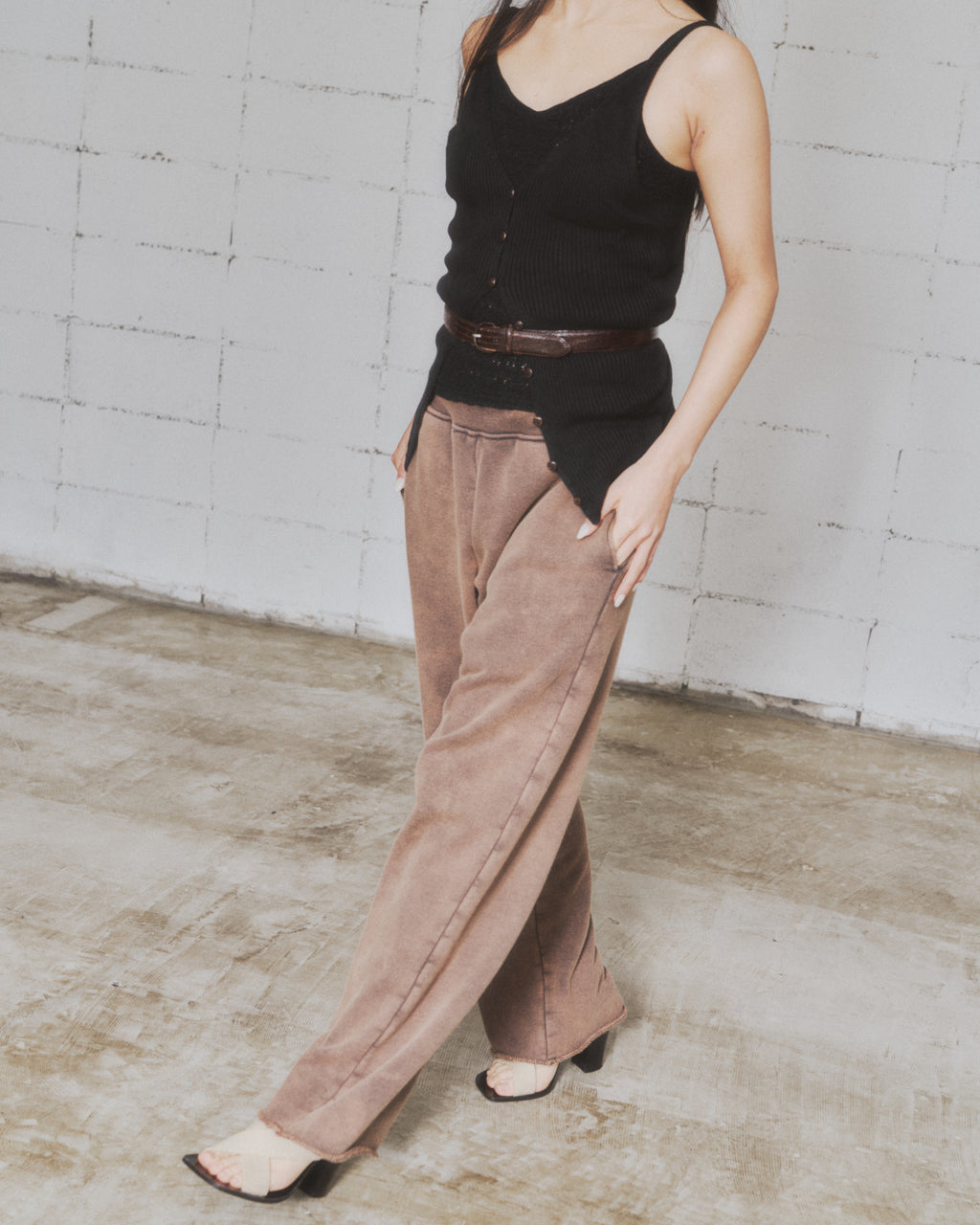 Dyed Sweat Long Pants