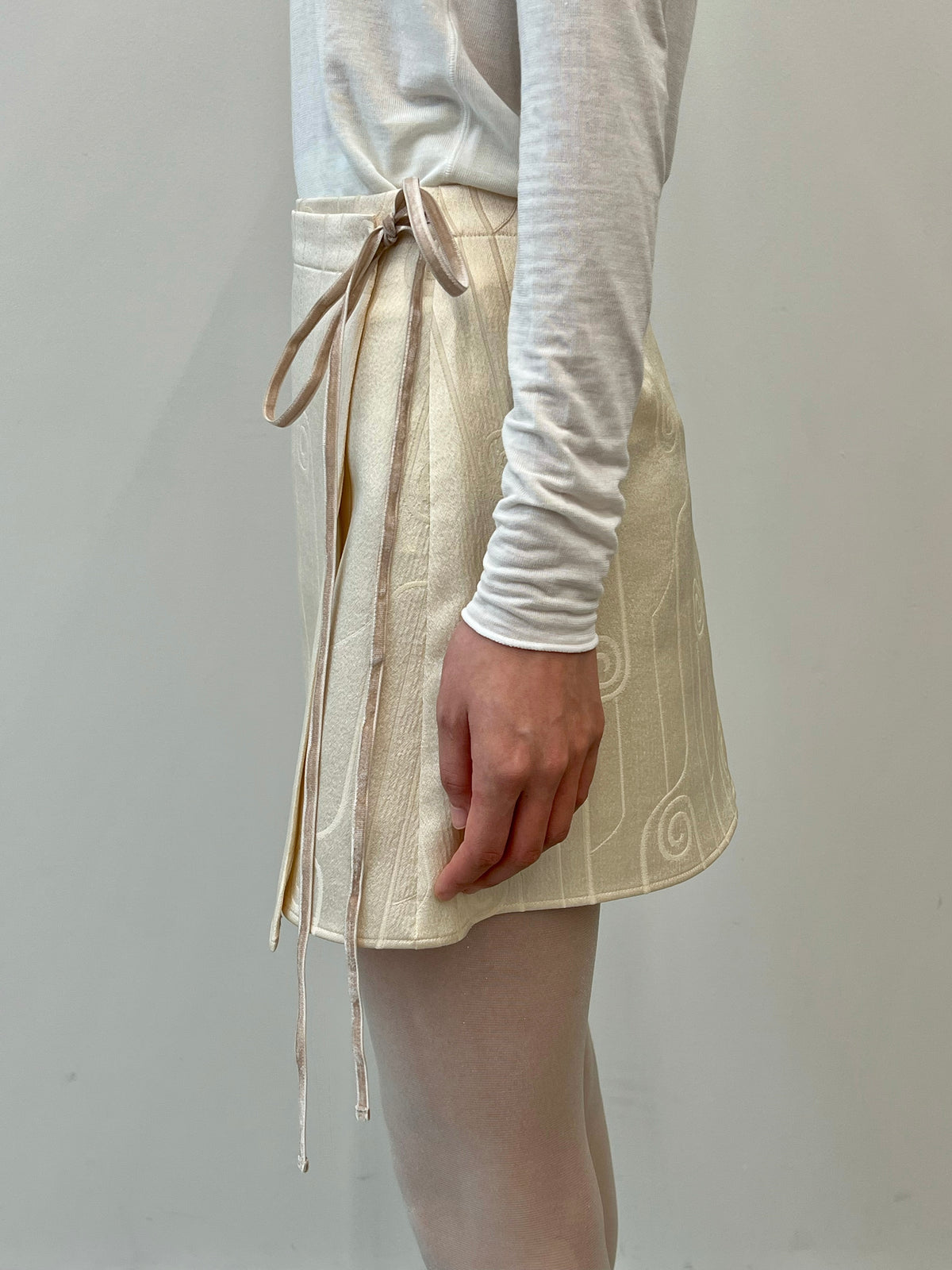 Vintage Fabric Mini Skirt #M