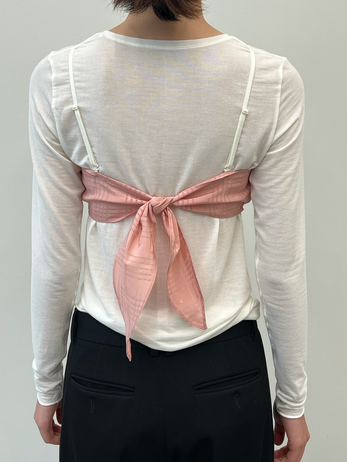 Vintage Fabric Frill Bustier #Y