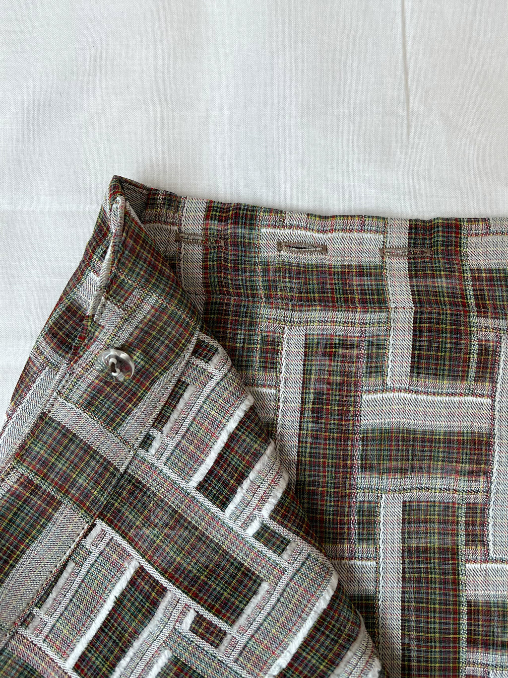 Vintage Fabric Mini Skirt #W