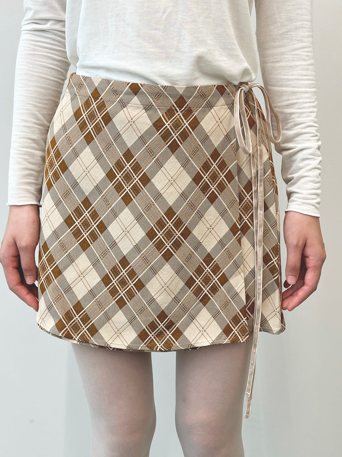 Vintage Fabric Mini Skirt #S
