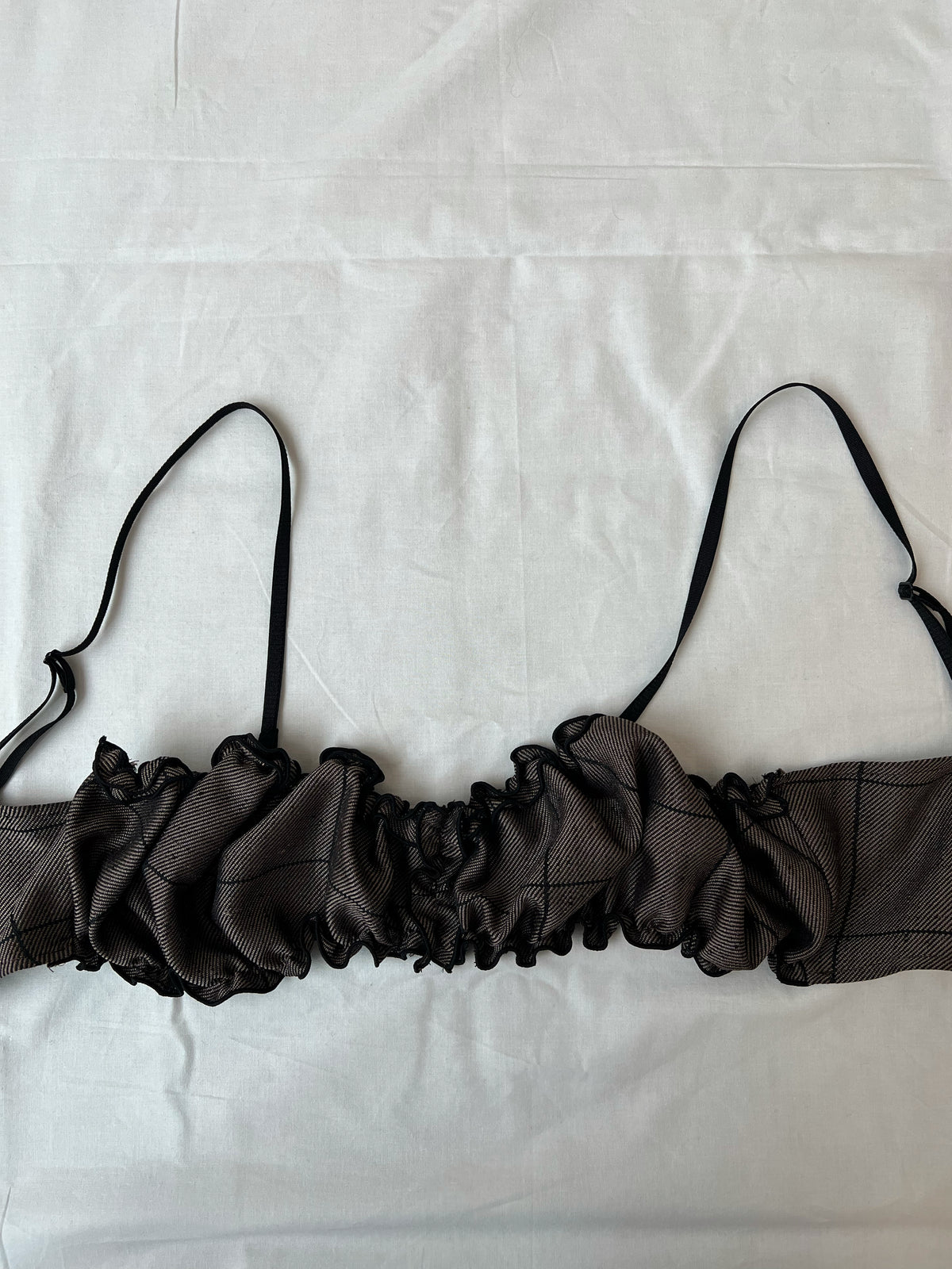 Vintage Fabric Frill Bustier #P