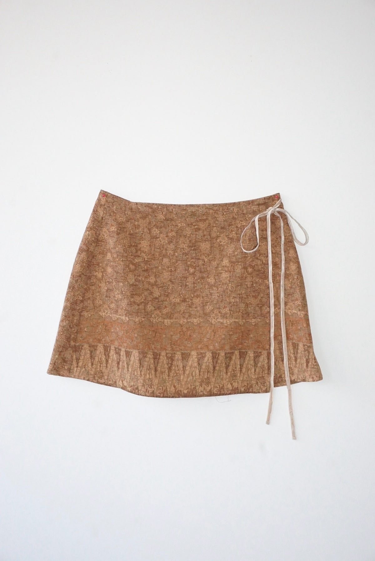 Vintage Fabric Mini Skirt #K