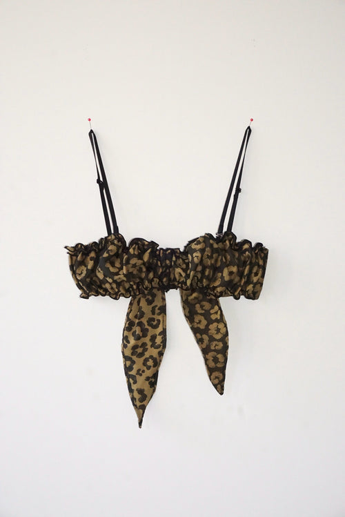 Vintage Fabric Frill Bustier #L
