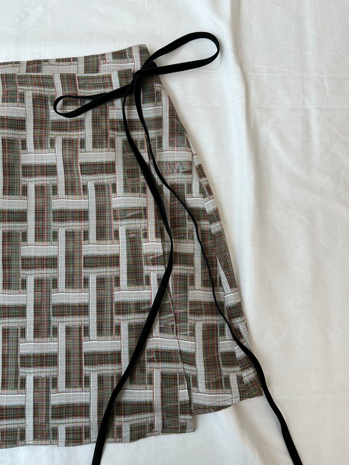 Vintage Fabric Mini Skirt #W