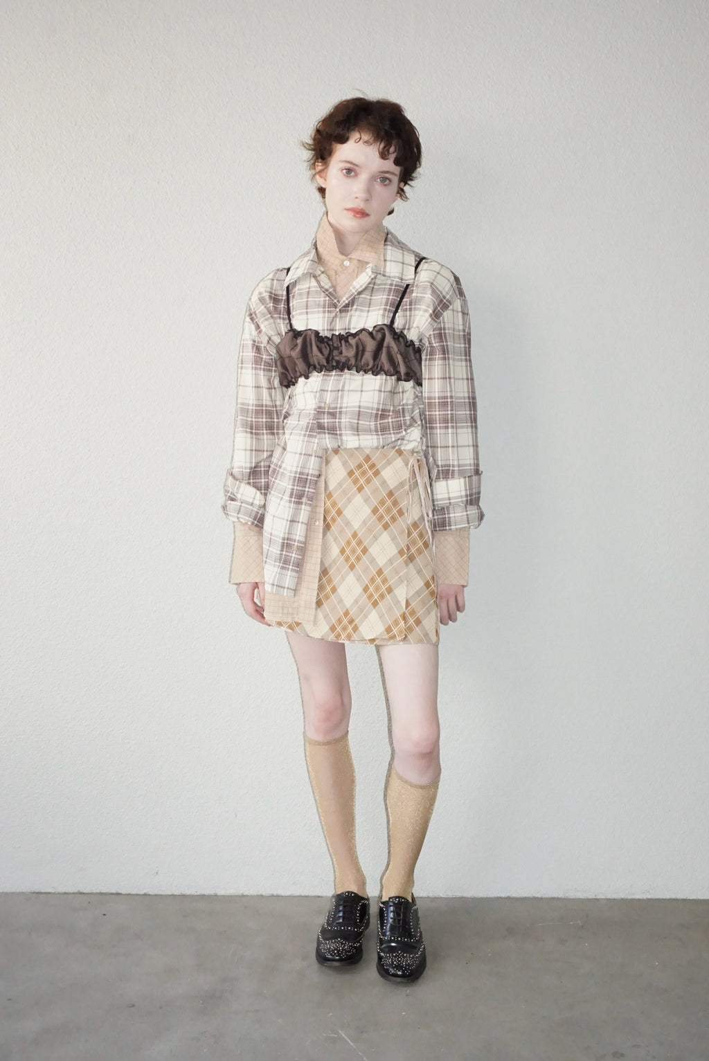 Vintage Fabric Frill Bustier #P