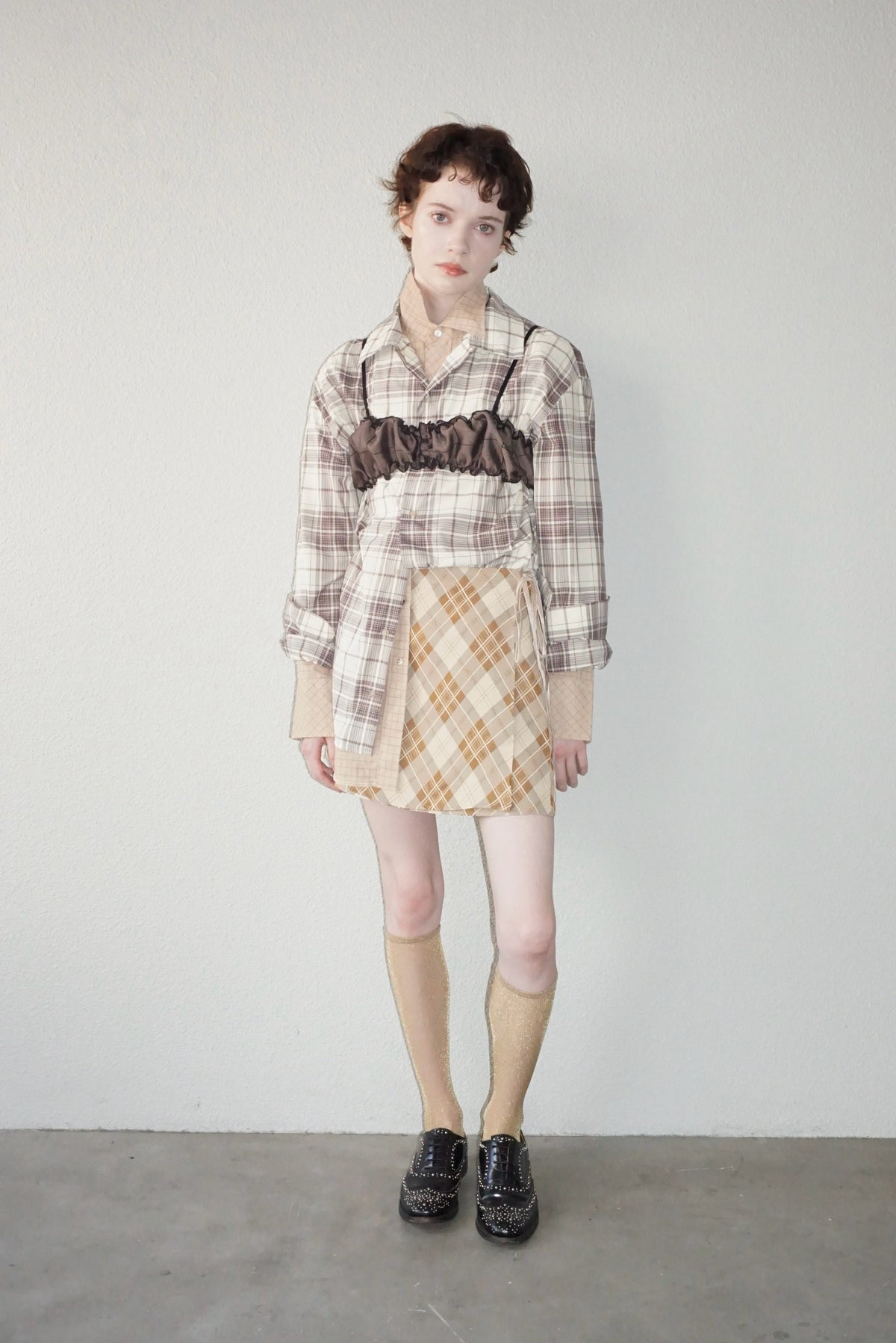 Vintage Fabric Frill Bustier #P
