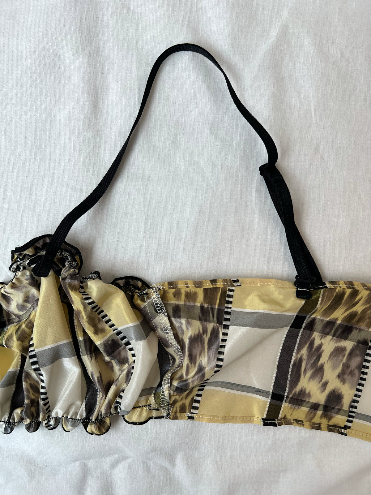 Vintage Fabric Frill Bustier #H