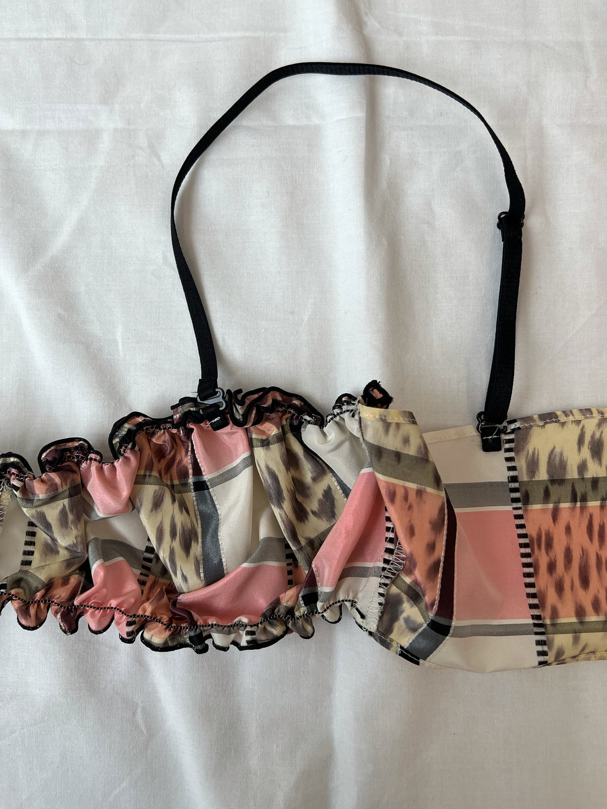 Vintage Fabric Frill Bustier #G