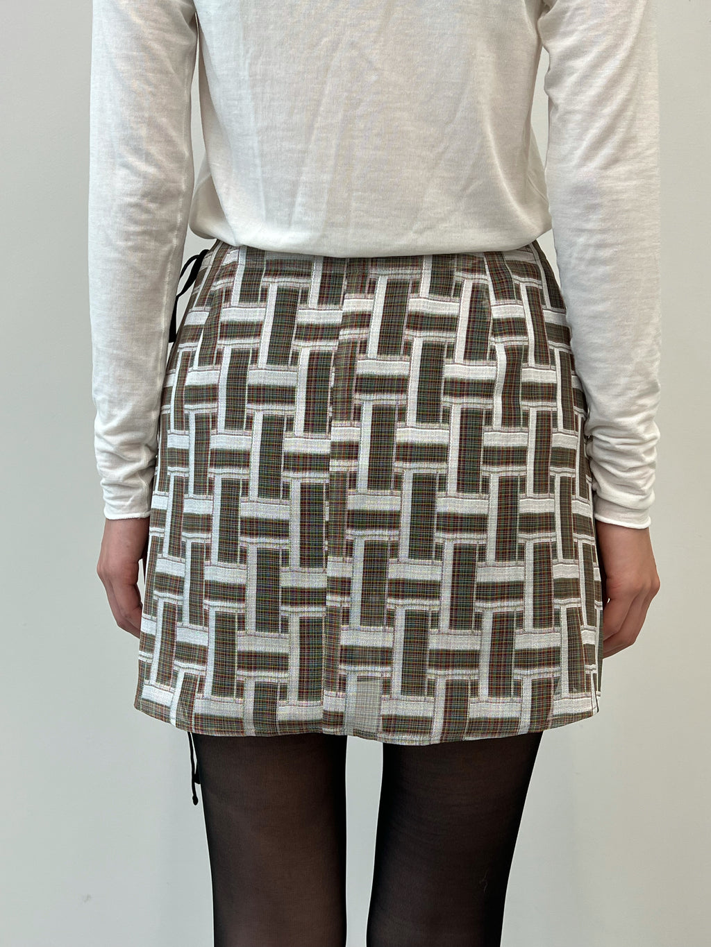 Vintage Fabric Mini Skirt #W
