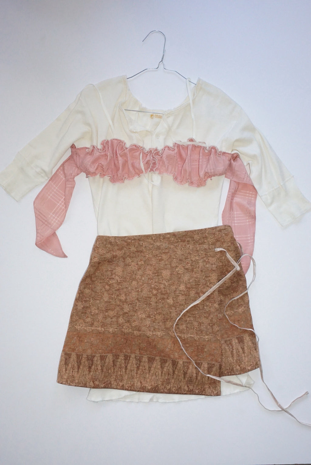 Vintage Fabric Frill Bustier #Y