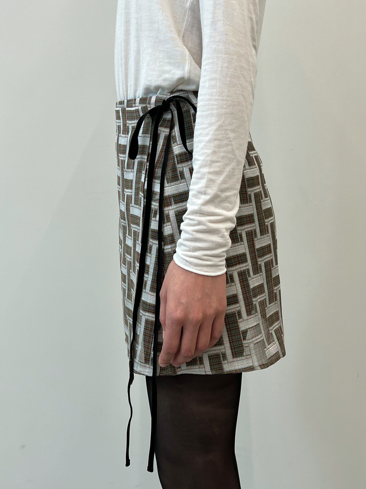 Vintage Fabric Mini Skirt #W