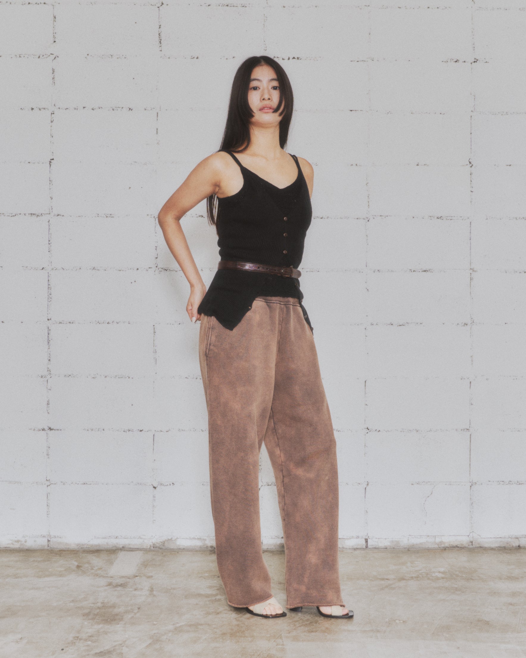 (pre order 3/6-9 10%off) Dyed Sweat Long Pants