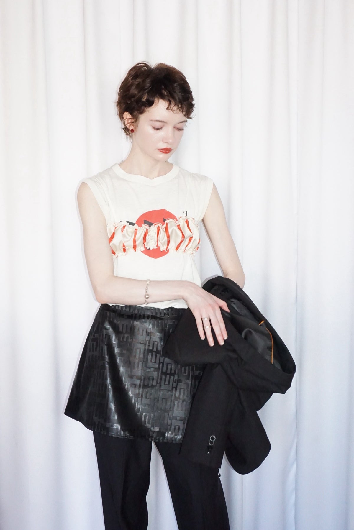 Vintage Fabric Mini Skirt #F