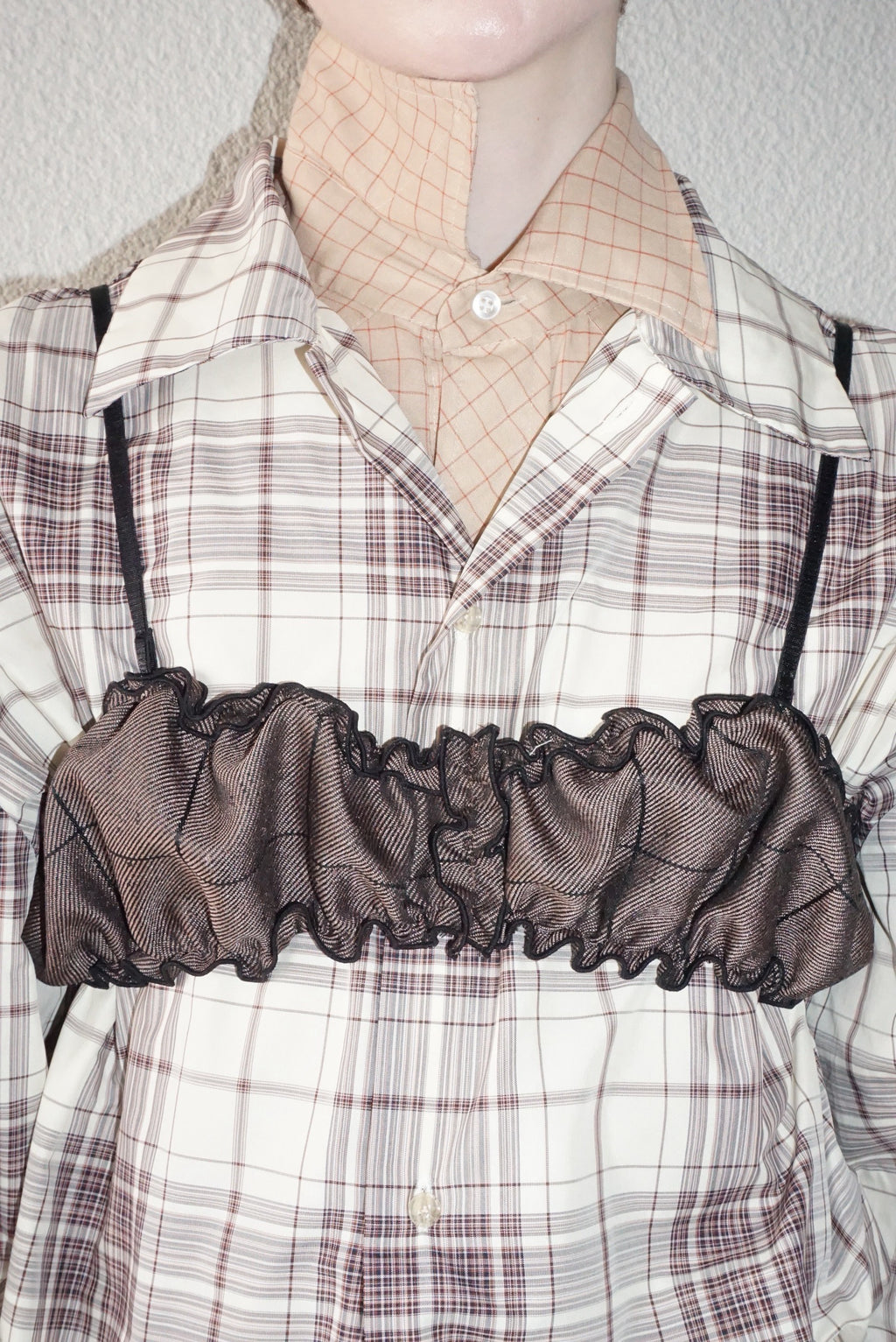 Vintage Fabric Frill Bustier #P