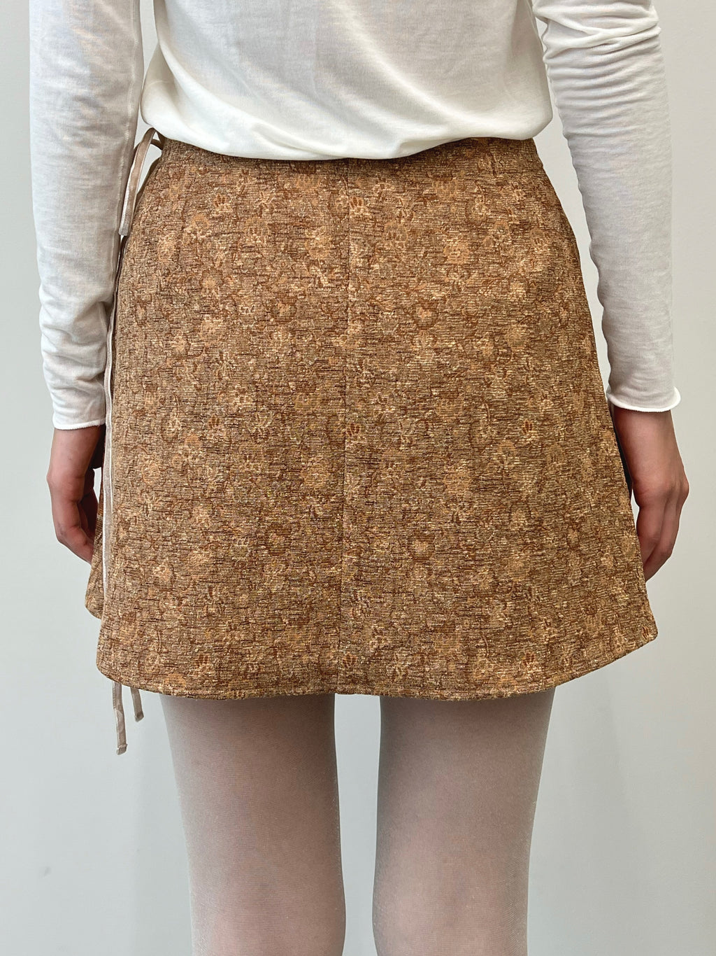 Vintage Fabric Mini Skirt #K