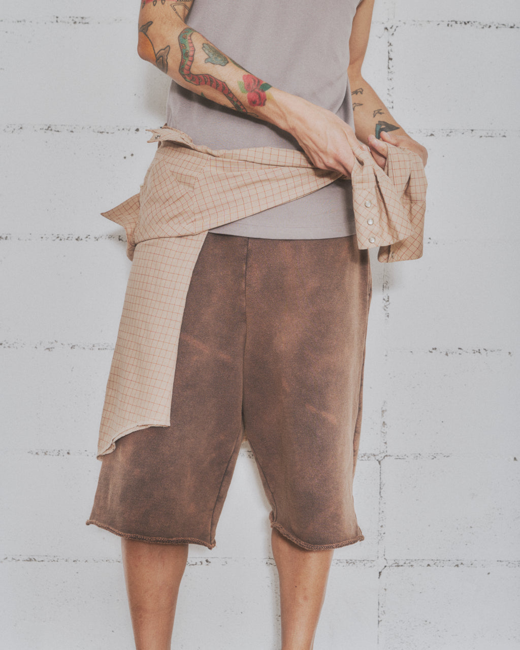 Dyed Sweat Short Pants