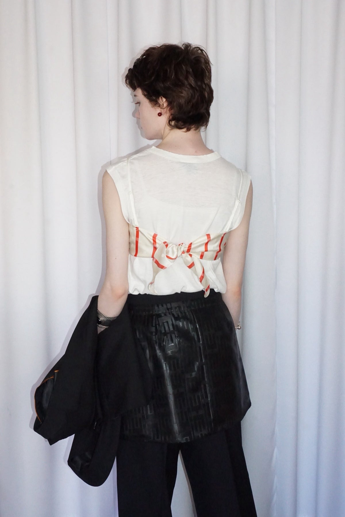Vintage Fabric Frill Bustier #N