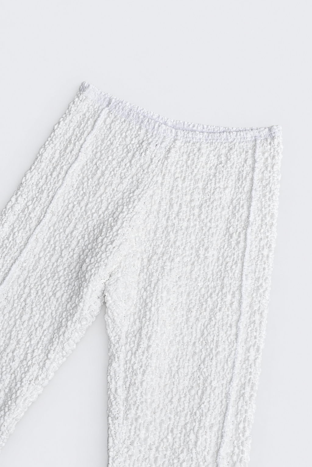 Flower Pattern Lace Semi Long Leggings