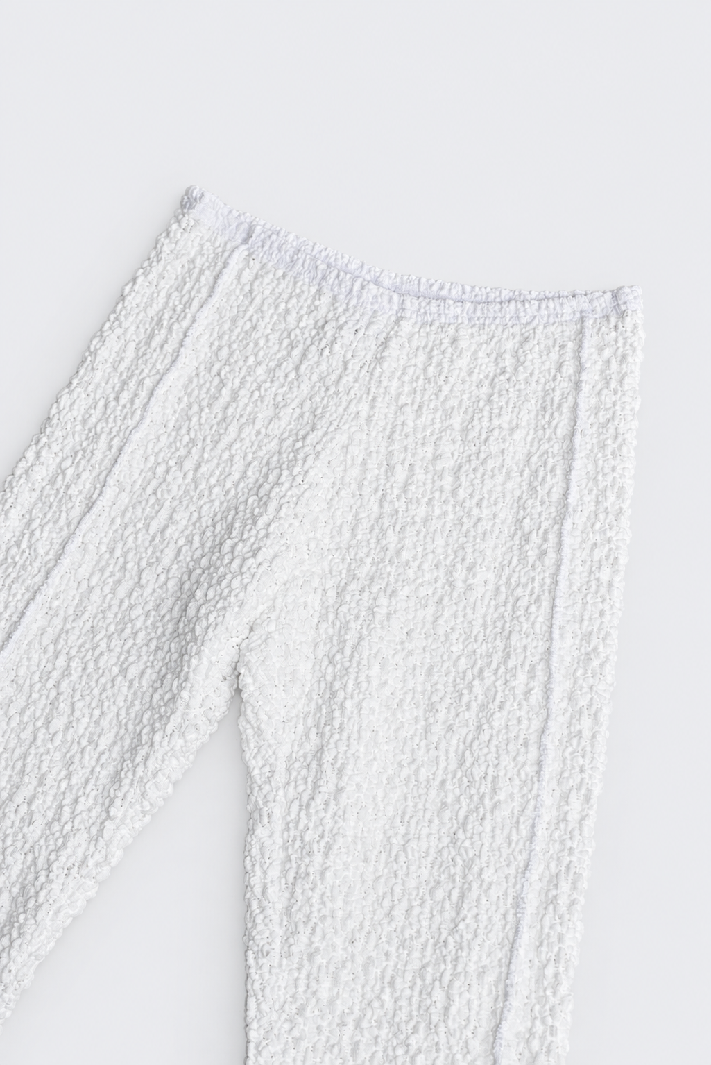 Flower Pattern Lace Semi Long Leggings