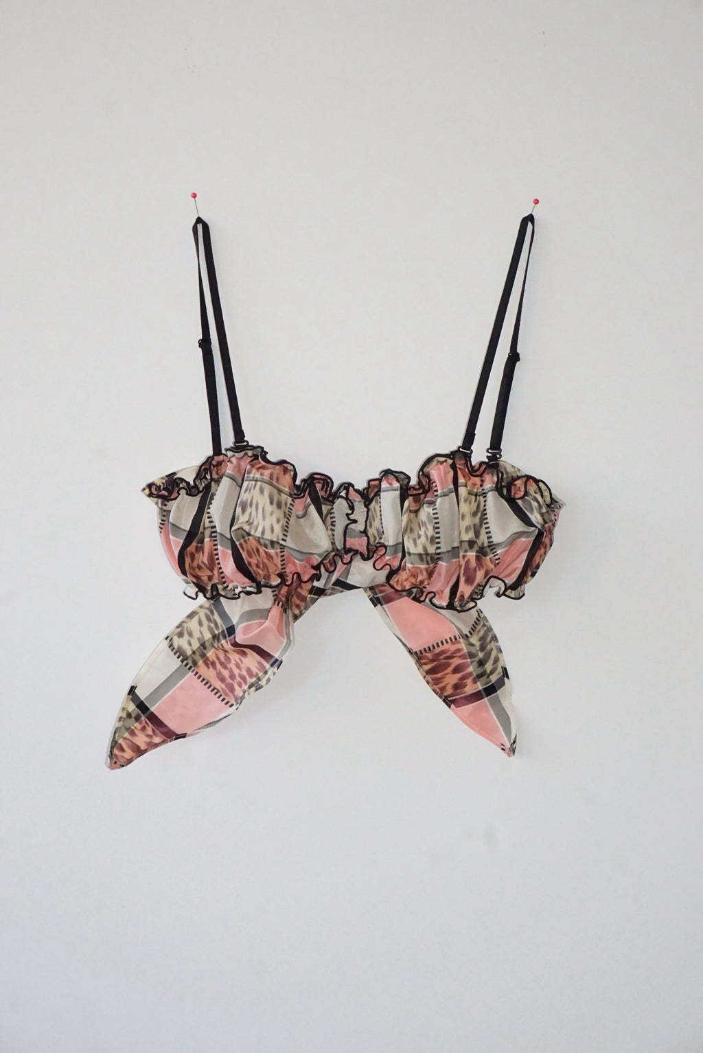 Vintage Fabric Frill Bustier #G