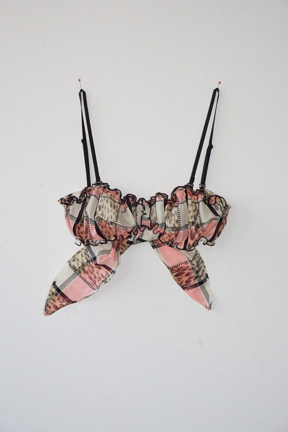 Vintage Fabric Frill Bustier #G
