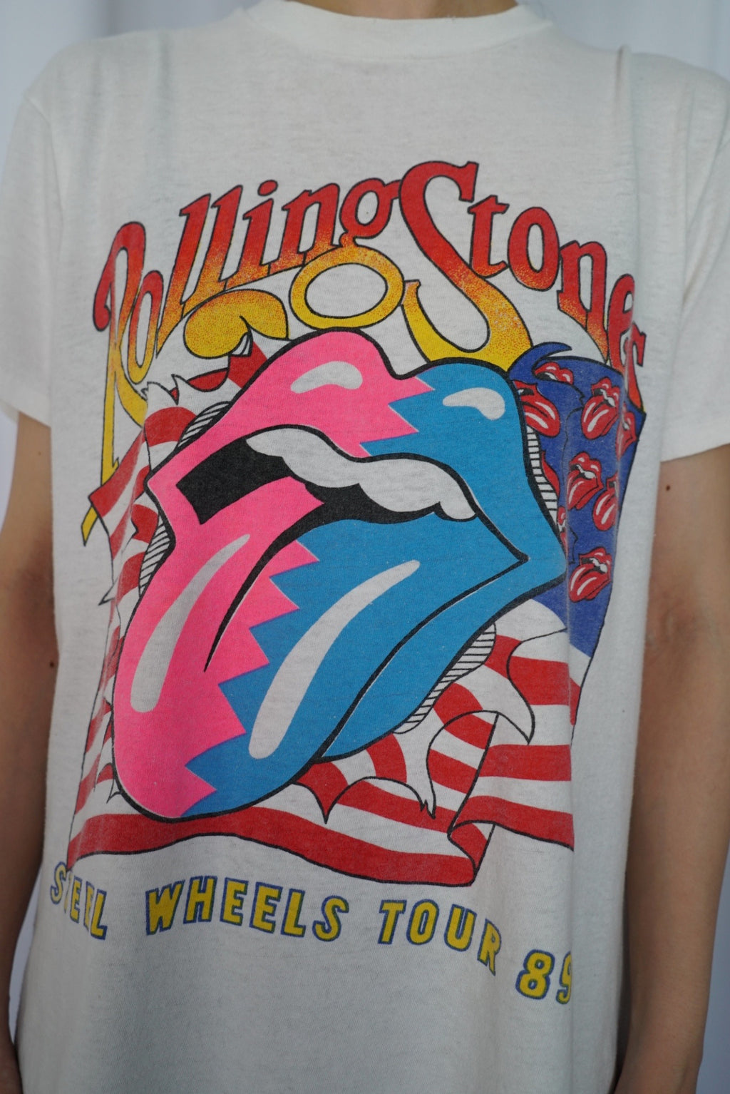 89s Rolling Stones "Steel Wheels Tour" Band T-Shirt