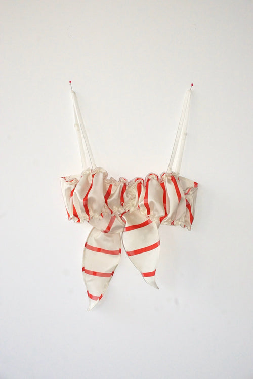 Vintage Fabric Frill Bustier #N