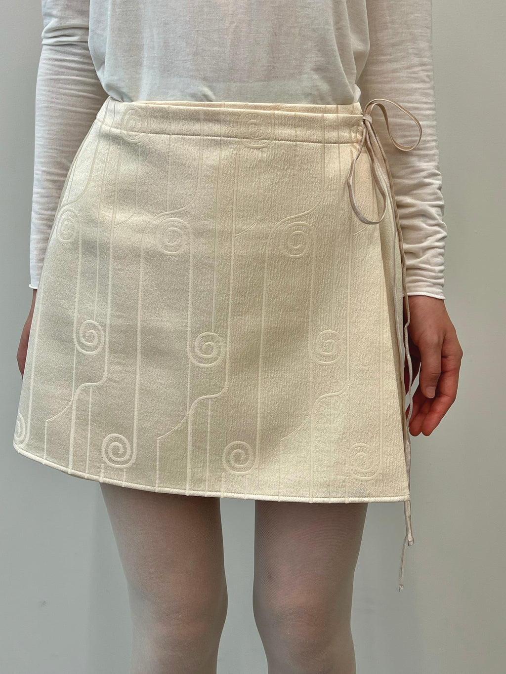 Vintage Fabric Mini Skirt #M
